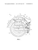 SADDLEBAG MOUNTING SYSTEM FOR A MOTORCYCLE diagram and image