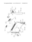 Mobile Cart Laptop Computer Retainer and Stand System diagram and image