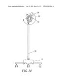 Mechanism of adjusting irradiating angle for a far infrared radiator diagram and image