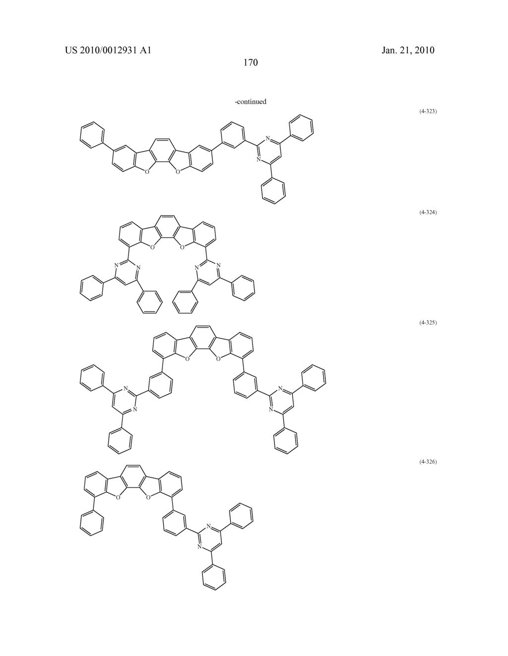 POLYCYCLIC COMPOUNDS AND ORGANIC ELECTROLUMINESCENCE DEVICE EMPLOYING THE SAME - diagram, schematic, and image 171