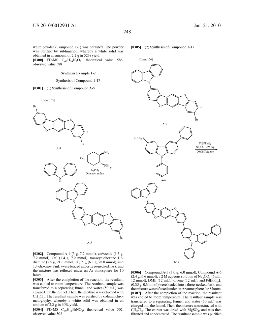 POLYCYCLIC COMPOUNDS AND ORGANIC ELECTROLUMINESCENCE DEVICE EMPLOYING THE SAME - diagram, schematic, and image 249