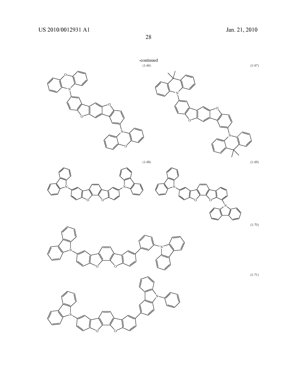 POLYCYCLIC COMPOUNDS AND ORGANIC ELECTROLUMINESCENCE DEVICE EMPLOYING THE SAME - diagram, schematic, and image 29