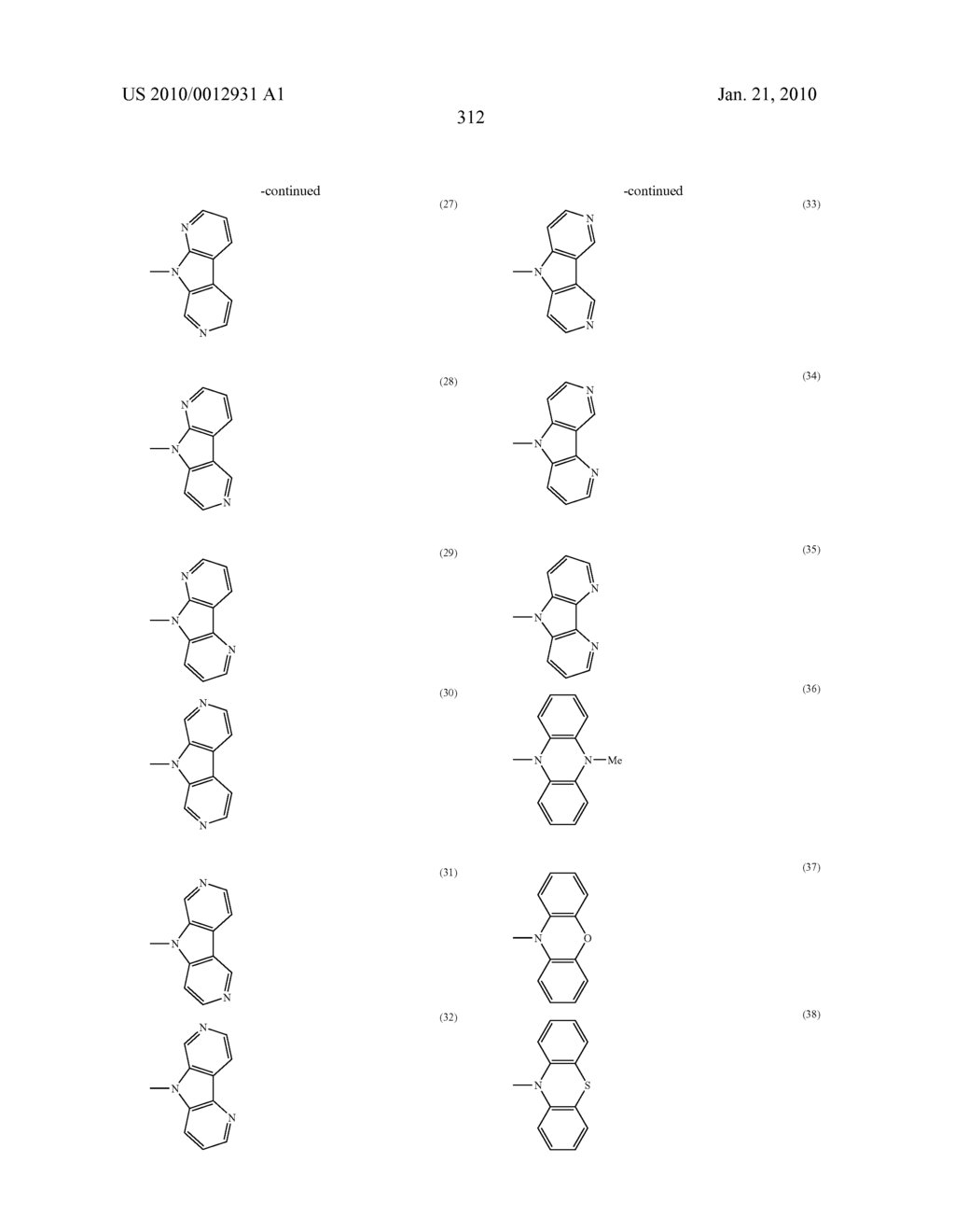 POLYCYCLIC COMPOUNDS AND ORGANIC ELECTROLUMINESCENCE DEVICE EMPLOYING THE SAME - diagram, schematic, and image 313