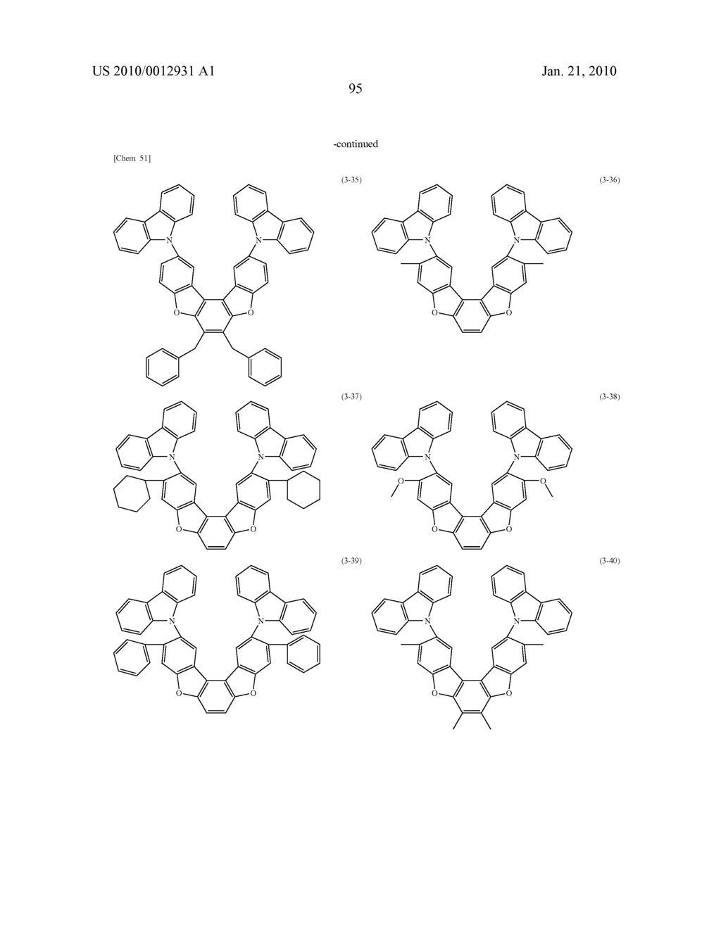 POLYCYCLIC COMPOUNDS AND ORGANIC ELECTROLUMINESCENCE DEVICE EMPLOYING THE SAME - diagram, schematic, and image 96