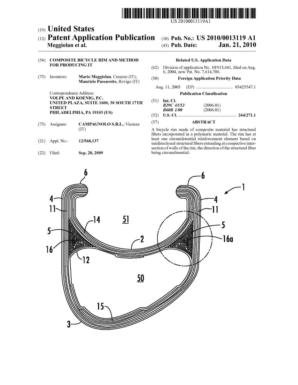 COMPOSITE BICYCLE RIM AND METHOD FOR PRODUCING IT - diagram, schematic, and image 01