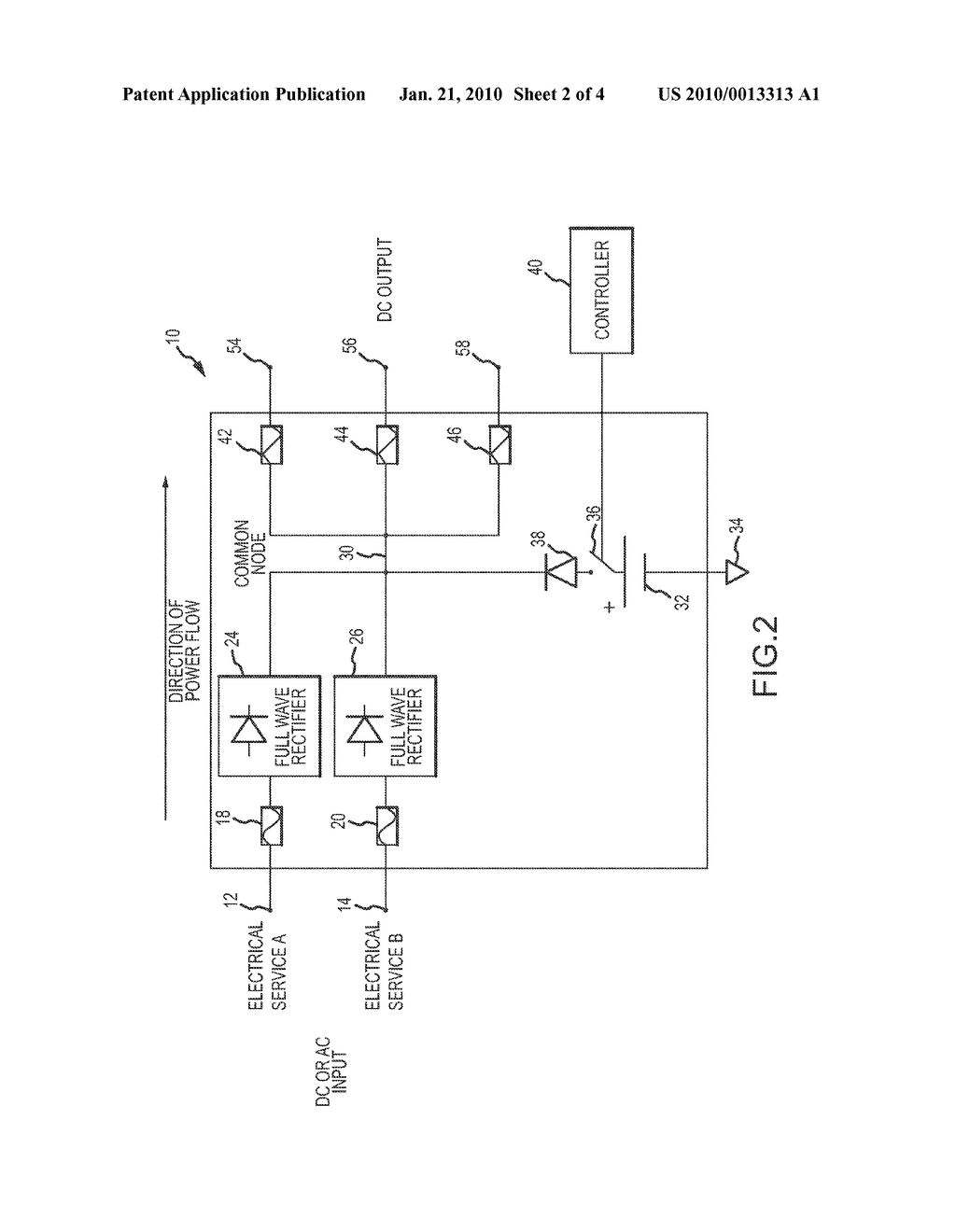 DC UPS CONFIGURED AS INTRINSIC POWER TRANSFER SWITCH - diagram, schematic, and image 03