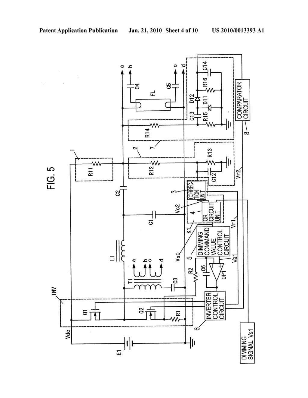 DISCHARGE LAMP LIGHTING DEVICE, AND ILLUMINATING DEVICE - diagram, schematic, and image 05