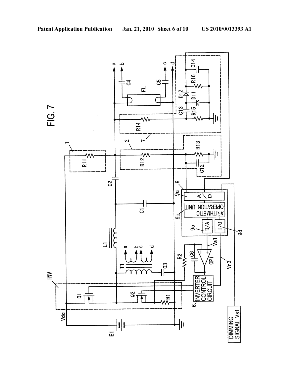 DISCHARGE LAMP LIGHTING DEVICE, AND ILLUMINATING DEVICE - diagram, schematic, and image 07