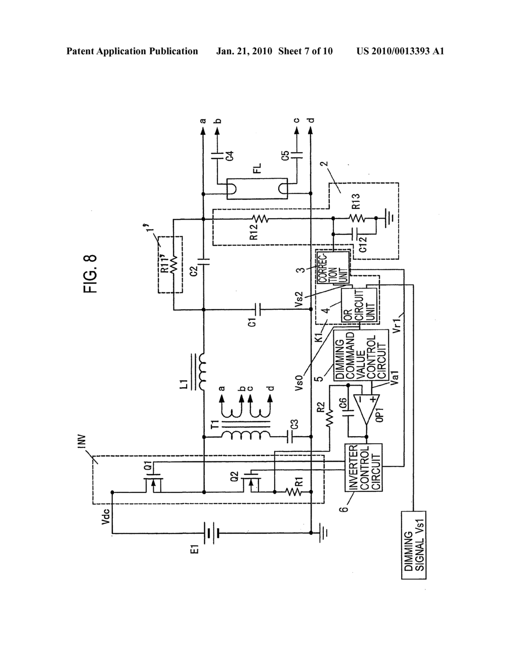 DISCHARGE LAMP LIGHTING DEVICE, AND ILLUMINATING DEVICE - diagram, schematic, and image 08