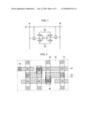 Test device and semiconductor integrated circuit device diagram and image