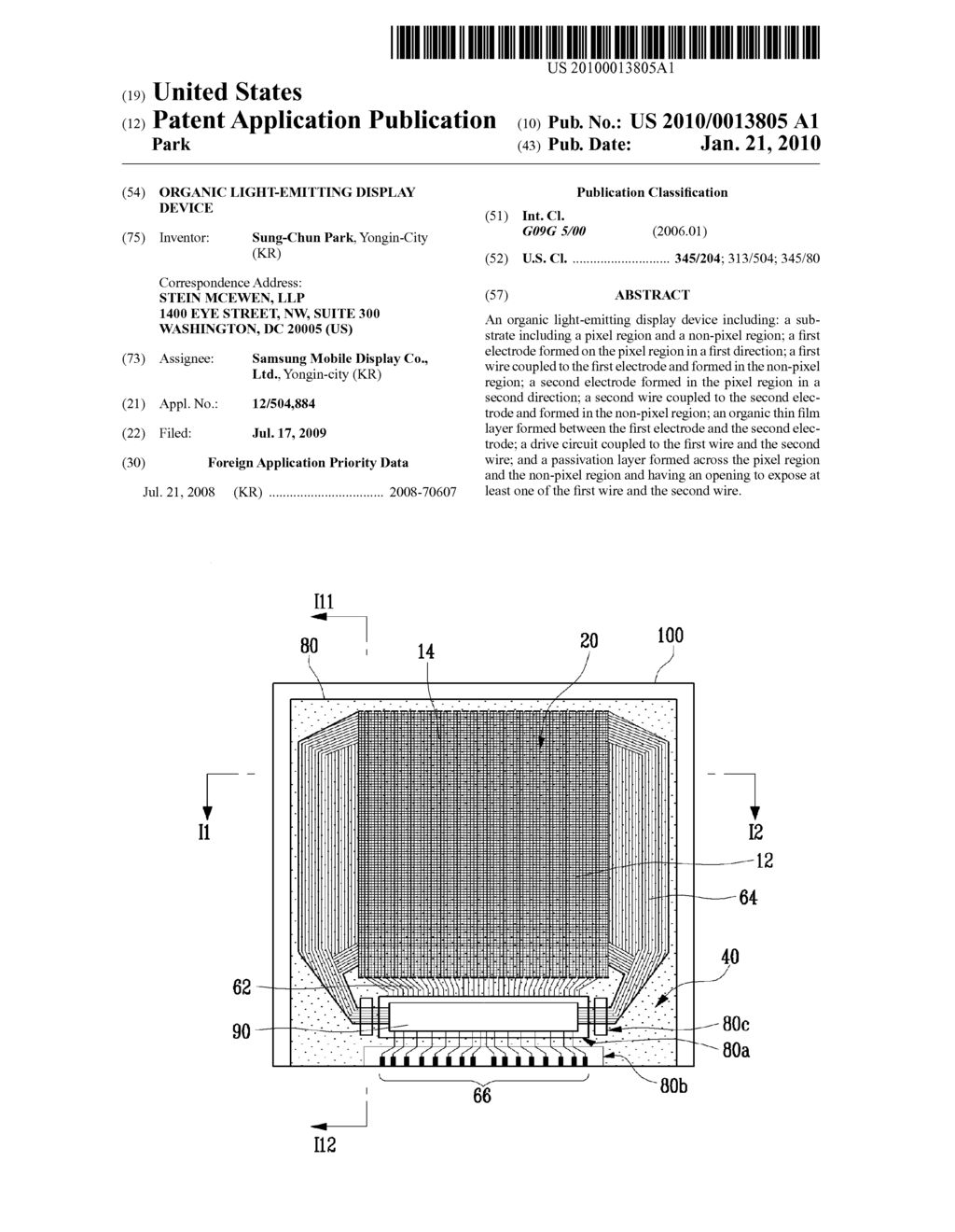 ORGANIC LIGHT-EMITTING DISPLAY DEVICE - diagram, schematic, and image 01