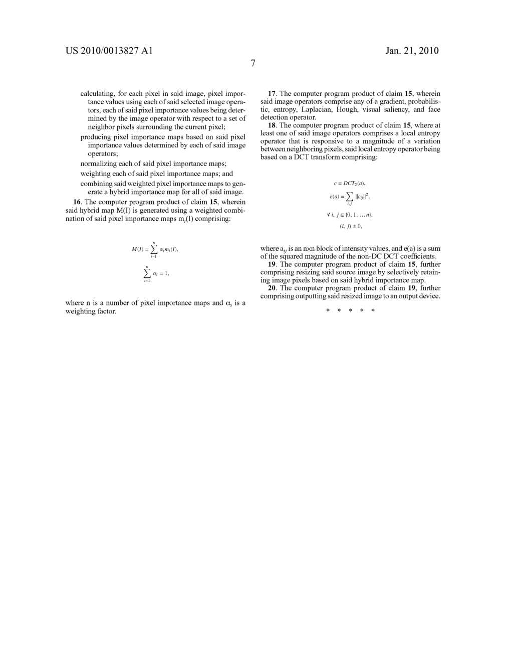 HYBRID IMPORTANCE MAPS FOR CONTENT AWARE DIGITAL IMAGE RESIZING - diagram, schematic, and image 15