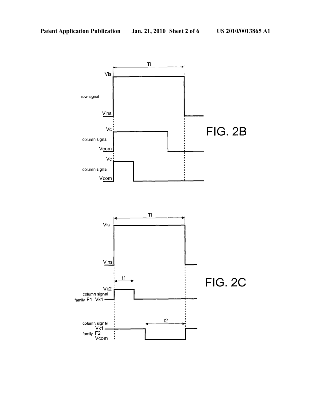 METHOD OF DRIVING A MATRIX DISPLAY DEVICE HAVING AN ELECTRON SOURCE WITH REDUCED CAPACITIVE CONSUMPTION - diagram, schematic, and image 03