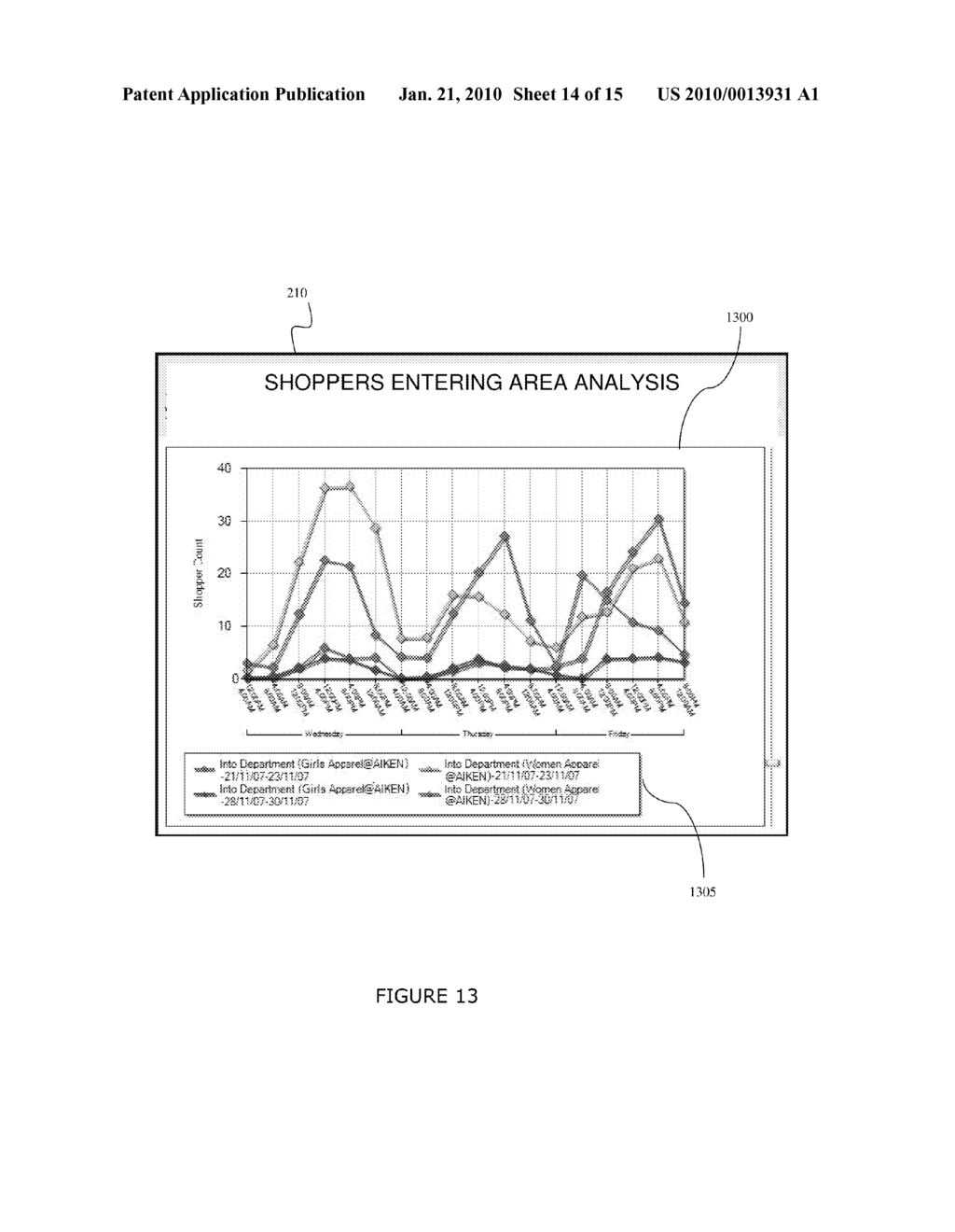 SYSTEM AND METHOD FOR CAPTURING, STORING, ANALYZING AND DISPLAYING DATA RELATING TO THE MOVEMENTS OF OBJECTS - diagram, schematic, and image 15