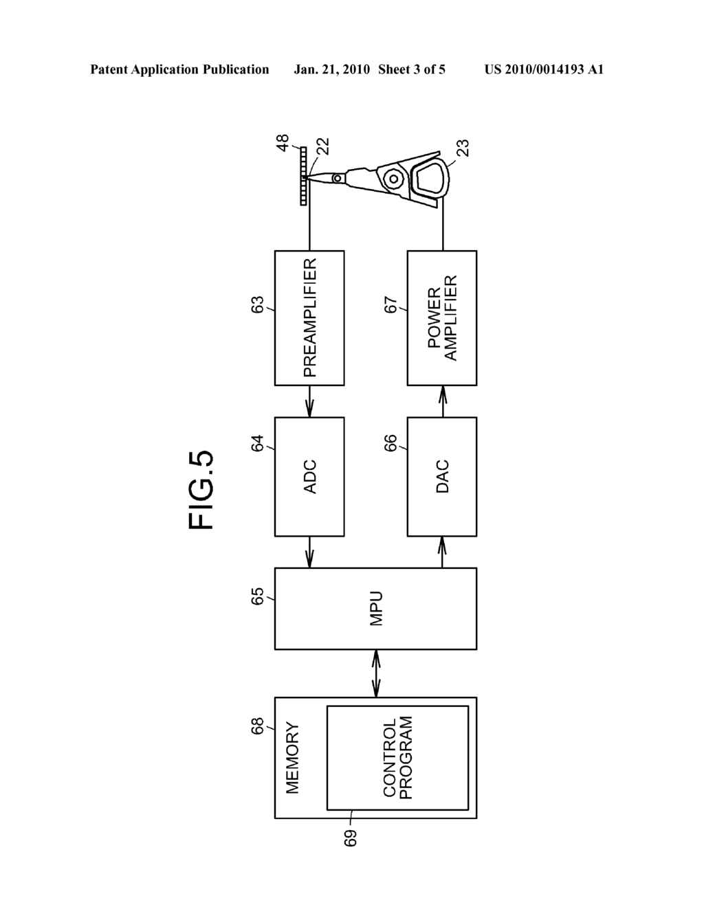 LAMP MEMBER FOR STORAGE DISK DRIVE, STORAGE DISK DRIVE, AND METHOD FOR DETECTING POSITION OF HEAD ACTUATOR - diagram, schematic, and image 04