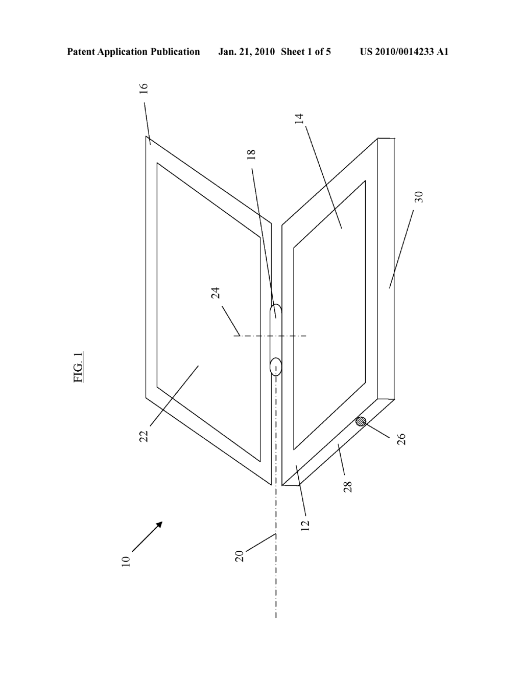 APPARATUS FOR DISPLAY MOVEMENT OF A LAPTOP COMPUTER - diagram, schematic, and image 02