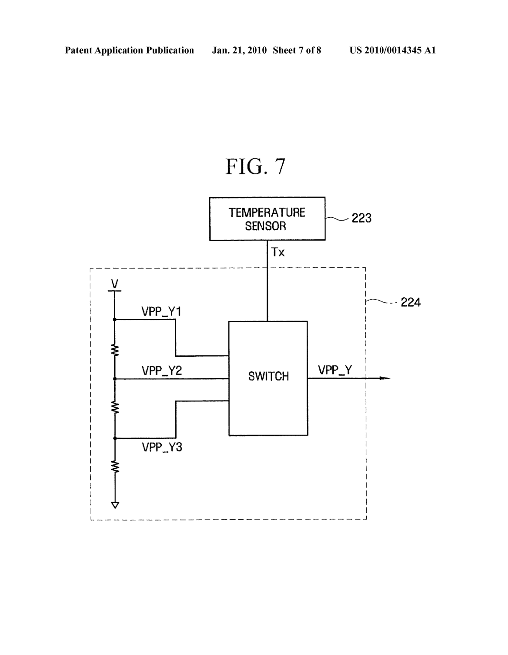 NONVOLATILE MEMORY DEVICE WITH TEMPERATURE CONTROLLED COLUMN SELECTION SIGNAL LEVELS - diagram, schematic, and image 08