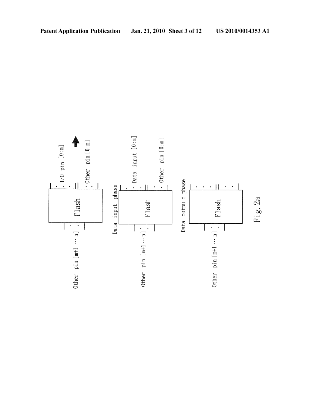 FLASH MEMORY DEVICE WITH SWITCHING INPUT/OUTPUT STRUCTURE - diagram, schematic, and image 04