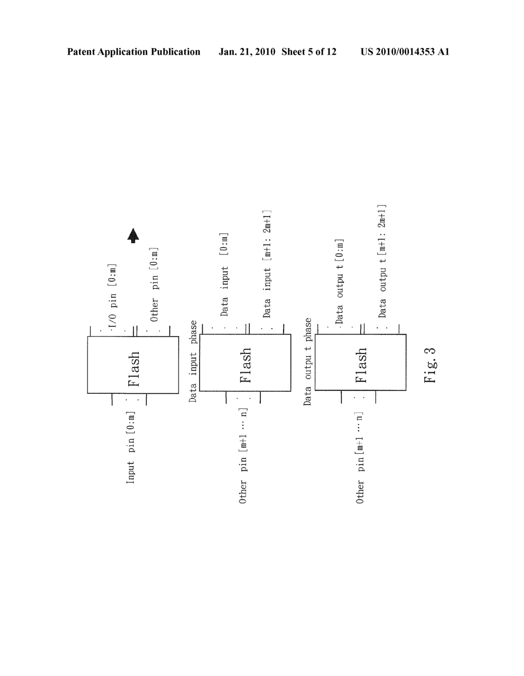 FLASH MEMORY DEVICE WITH SWITCHING INPUT/OUTPUT STRUCTURE - diagram, schematic, and image 06