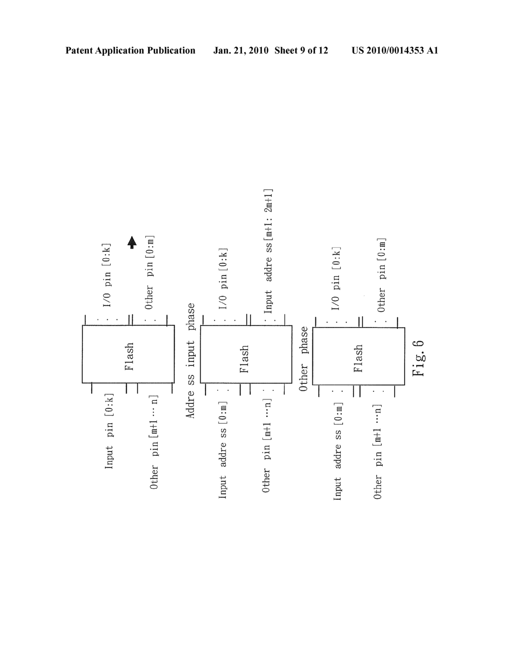 FLASH MEMORY DEVICE WITH SWITCHING INPUT/OUTPUT STRUCTURE - diagram, schematic, and image 10