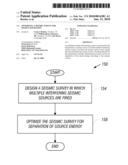 OPTIMIZING A SEISMIC SURVEY FOR SOURCE SEPARATION diagram and image