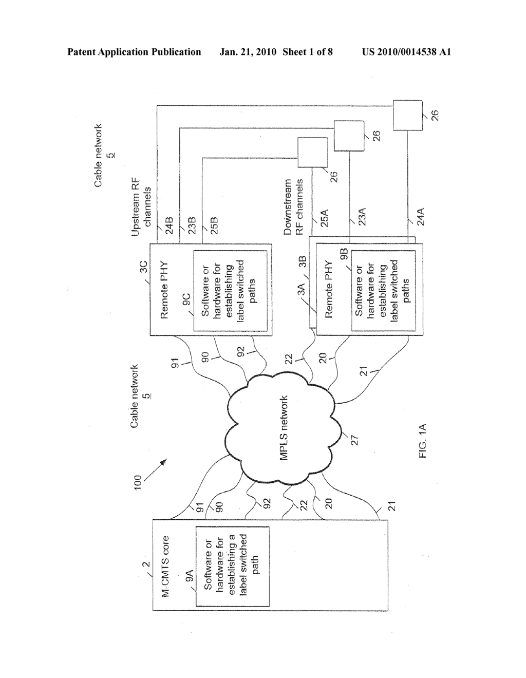TRANSFERRING DOCSIS FRAMES USING A LABEL SWITCHING NETWORK - diagram, schematic, and image 02