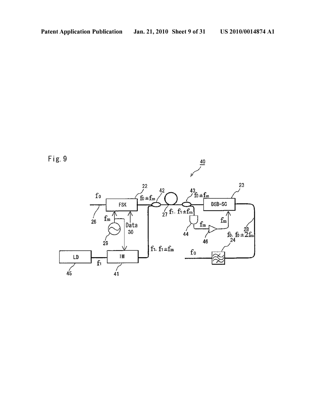 PHASE CONTROL OPTICAL FSK MODULATOR - diagram, schematic, and image 10