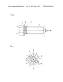 Bolt, the axial force of which is to be determined by a supersonic wave, and a method for the manufacturing thereof diagram and image