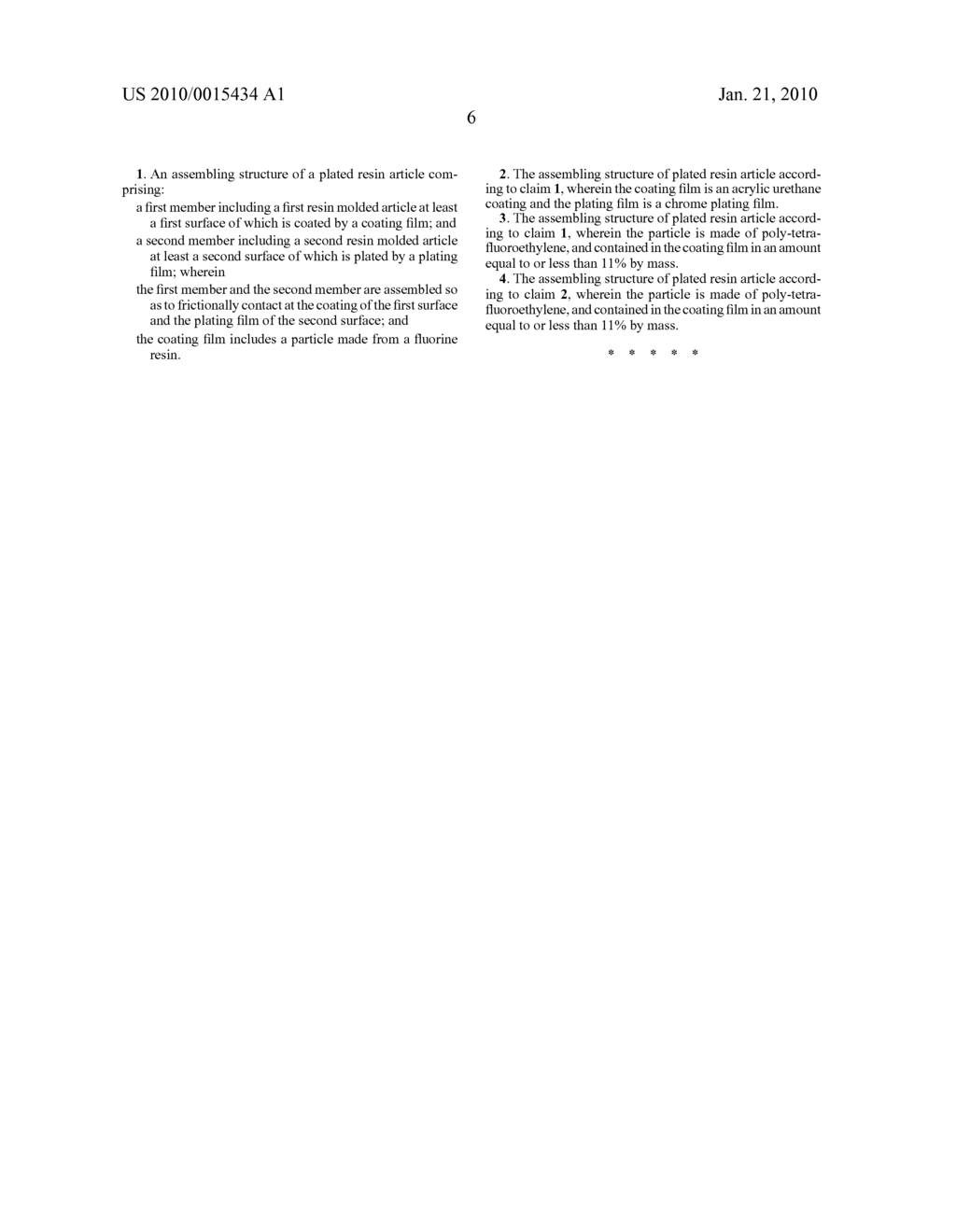 Assembling structure of a plated resin article - diagram, schematic, and image 12