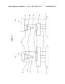 METHOD OF AND A DEVICE FOR FORMING A PROJECTION ON A METAL MEMBER AND A METAL PART PROCESSED BY THE METHOD OF FORMING A PROJECTION diagram and image