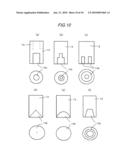 METHOD OF AND A DEVICE FOR FORMING A PROJECTION ON A METAL MEMBER AND A METAL PART PROCESSED BY THE METHOD OF FORMING A PROJECTION diagram and image