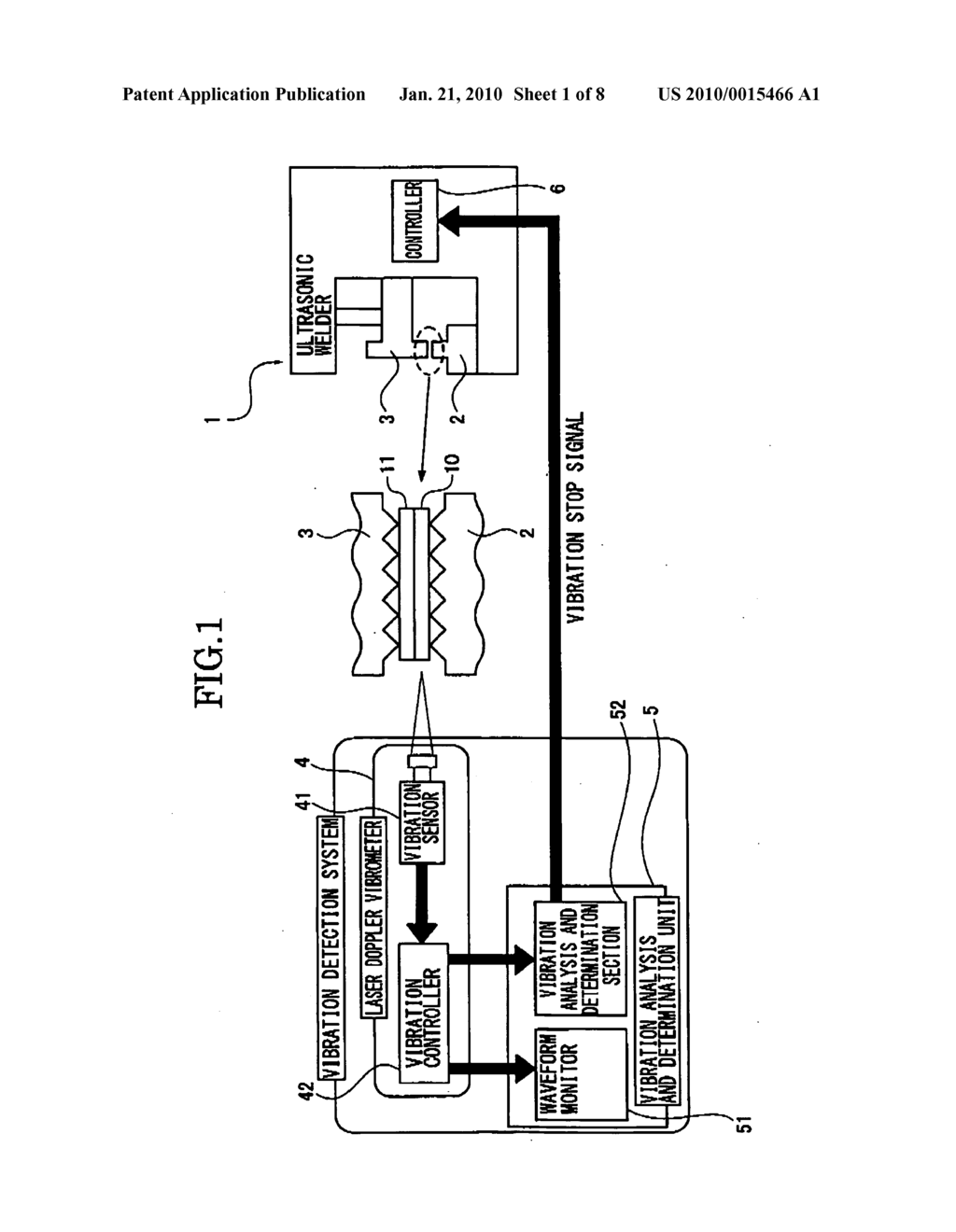 Ultrasonic welder and joined body obtained by the welder - diagram, schematic, and image 02