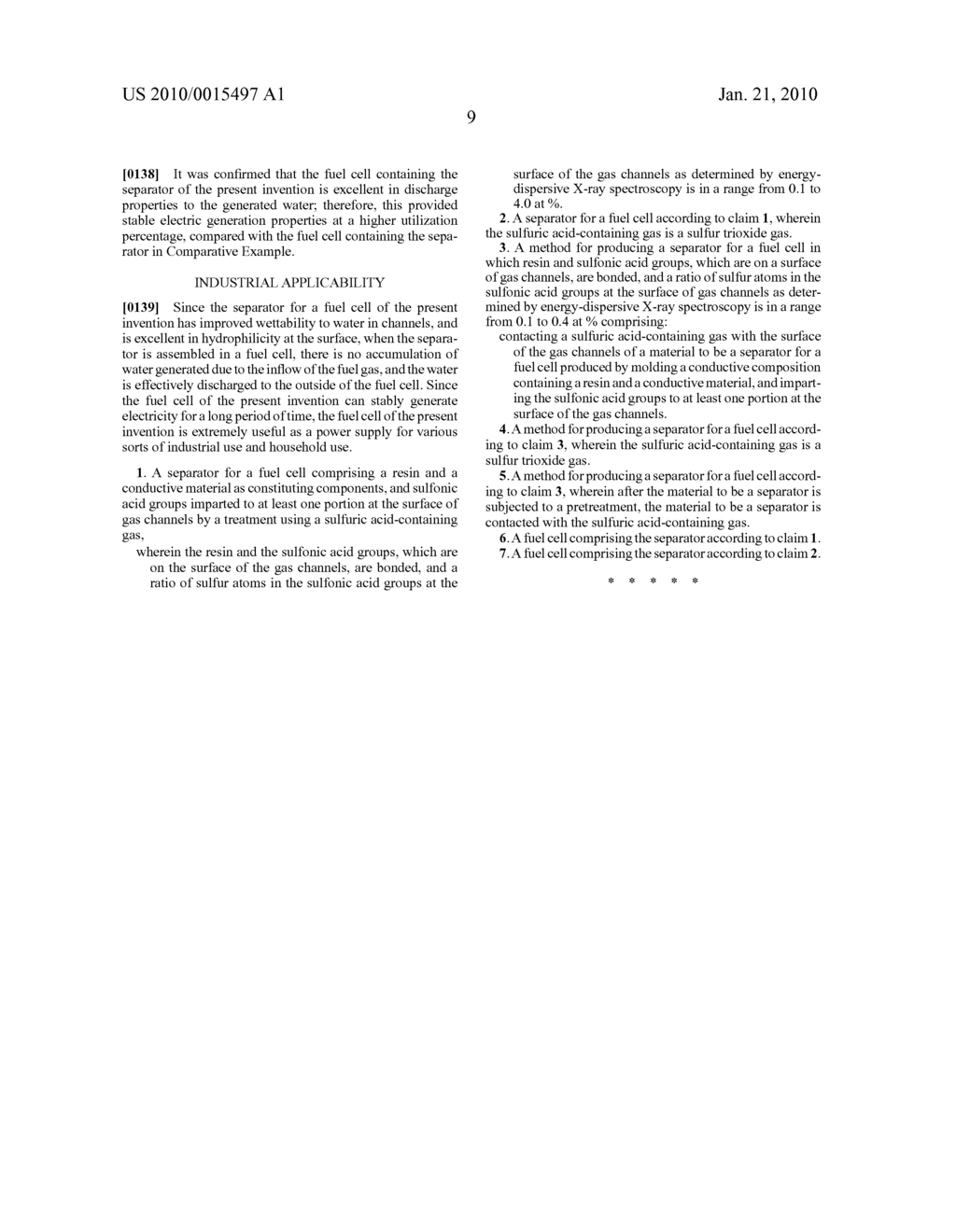 SEPARATOR FOR FUEL CELL, METHOD FOR PRODUCING THE SAME, AND FUEL CELL - diagram, schematic, and image 10