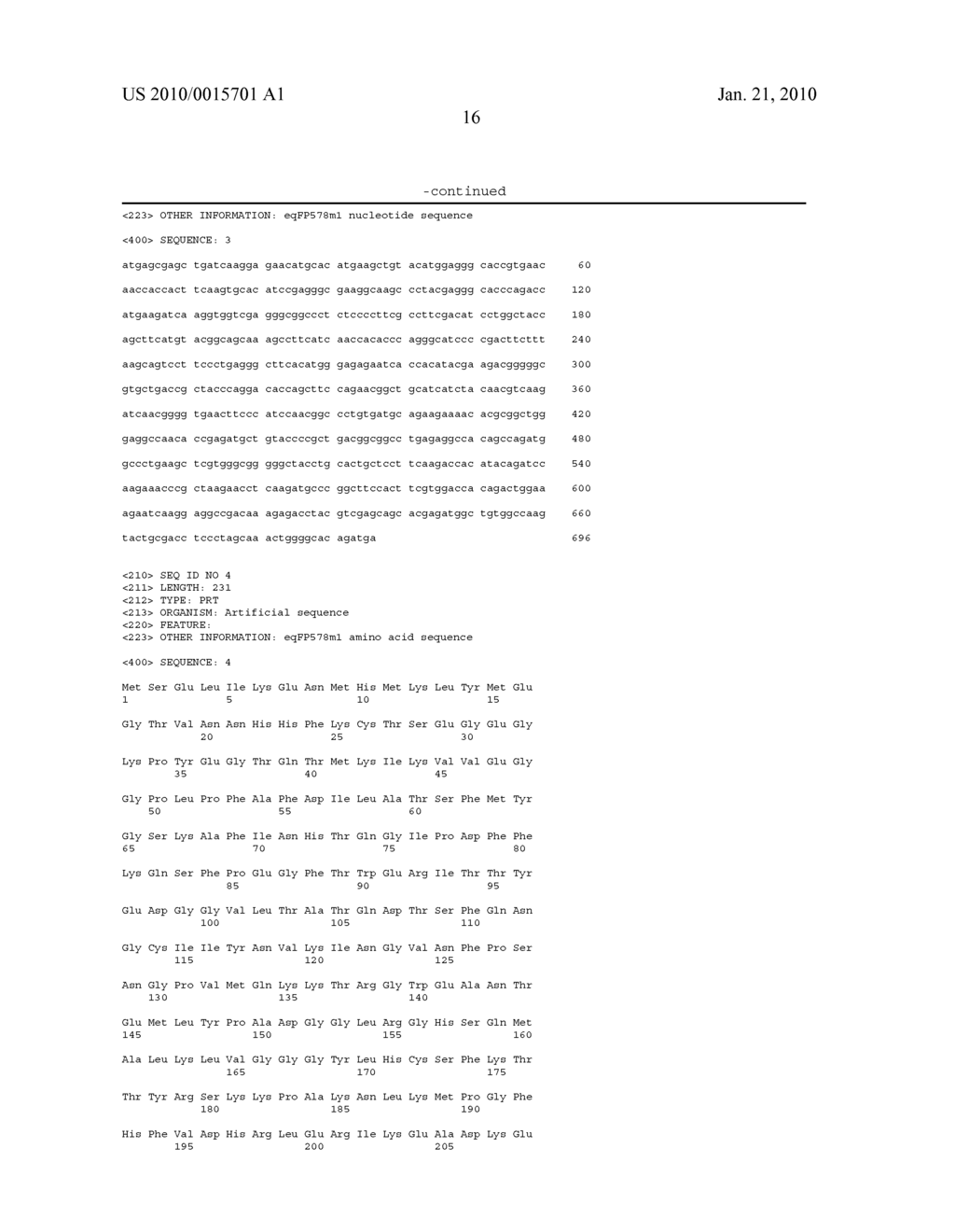 NOVEL FLUORESCENT PROTEINS AND METHODS FOR USING SAME - diagram, schematic, and image 24