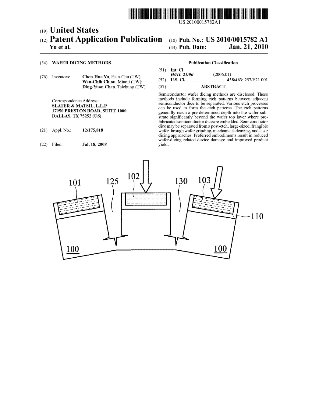 Wafer Dicing Methods - diagram, schematic, and image 01