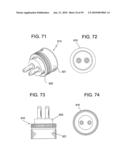 END CAP, SOCKET, AND ADAPTORS FOR USE WITH A LAMP diagram and image