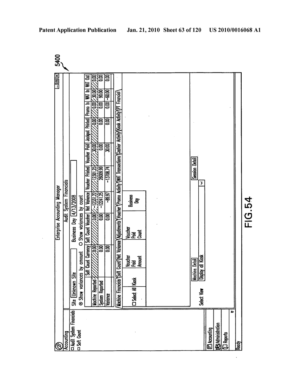 NETWORKED GAMING SYSTEM WITH ENTERPRISE ACCOUNTING METHODS AND APPARATUS - diagram, schematic, and image 64