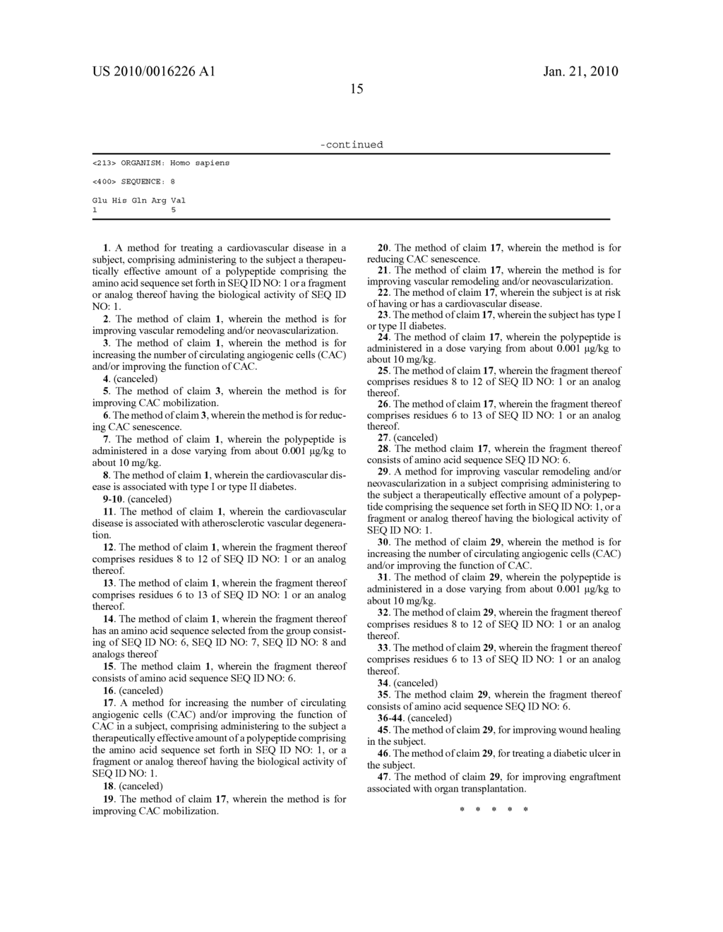 UNACYLATED GHRELIN AND ANALOGS AS THERAPEUTIC AGENTS FOR VASCULAR REMODELING IN DIABETIC PATIENTS AND TREATMENT OF CARDIOVASCULAR DISEASE - diagram, schematic, and image 40