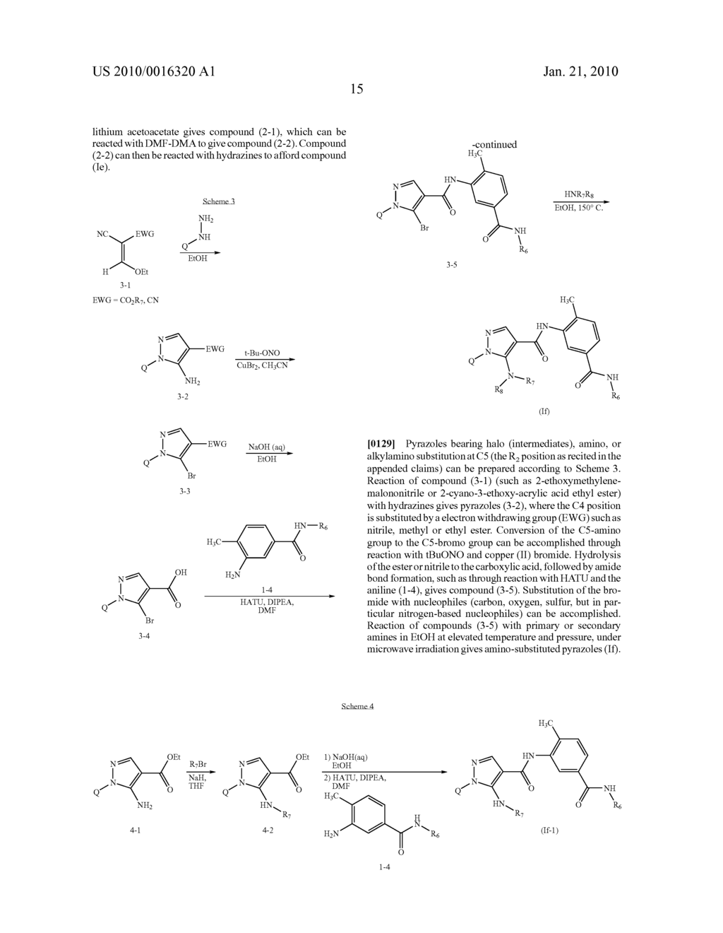 ARYL-SUBSTITUTED PYRAZOLE-AMIDE COMPOUNDS USEFUL AS KINASE INHIBITORS - diagram, schematic, and image 16