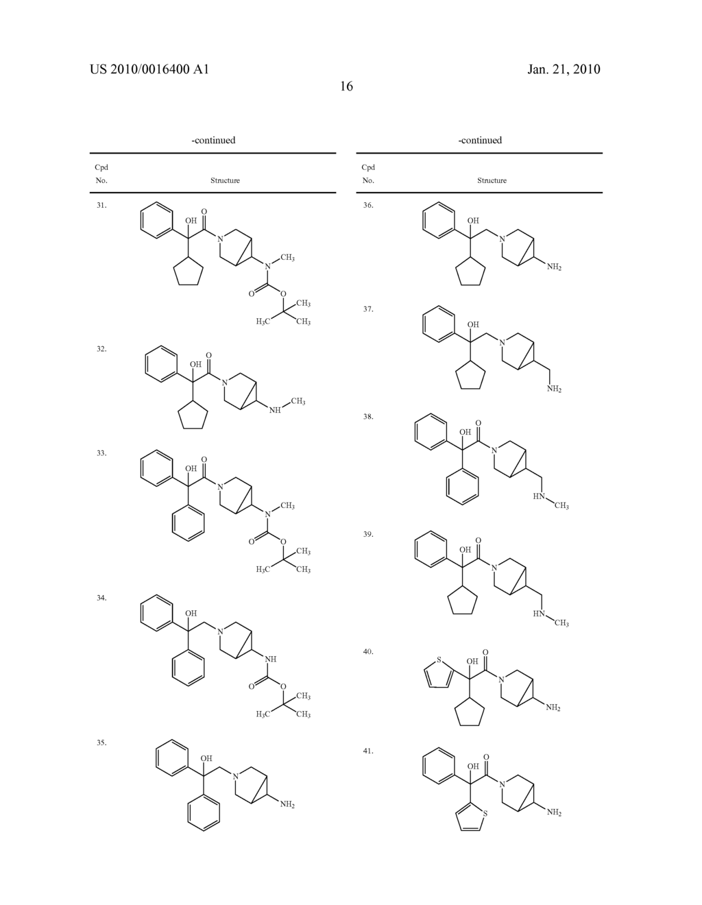 AZABICYCLIC MUSCARINIC RECEPTOR ANTAGONISTS - diagram, schematic, and image 17