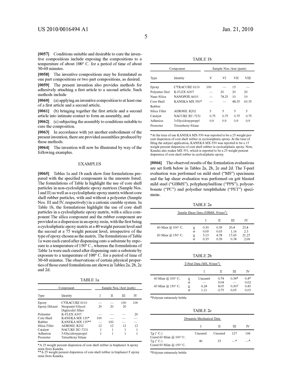 LOW TEMPERATURE, CATIONICALLY CURABLE COMPOSITIONS WITH IMPROVED CURE SPEED AND TOUGHNESS - diagram, schematic, and image 06