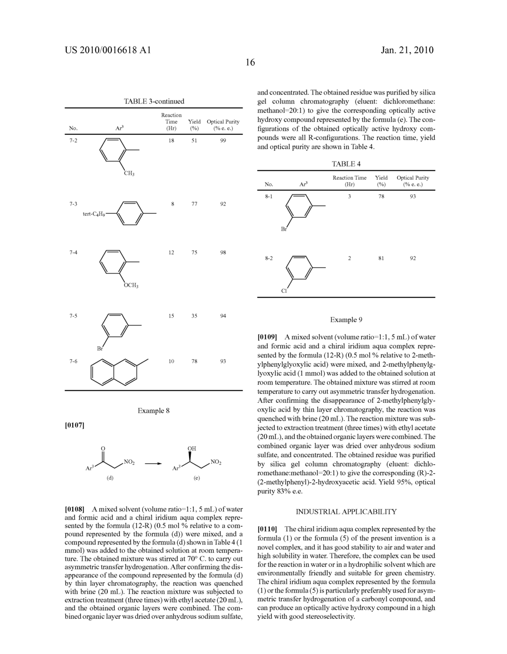 CHIRAL IRIDIUM AQUA COMPLEX AND METHOD FOR PRODUCING OPTICALLY ACTIVE HYDROXY COMPOUND BY USING THE SAME - diagram, schematic, and image 17