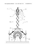 ASSEMBLY OF A MILKING ROBOT WITH A MILKING ROBOT FEEDING PLACE, AND A DEVICE FOR GRIPPING AND DISPLACING MATERIAL diagram and image