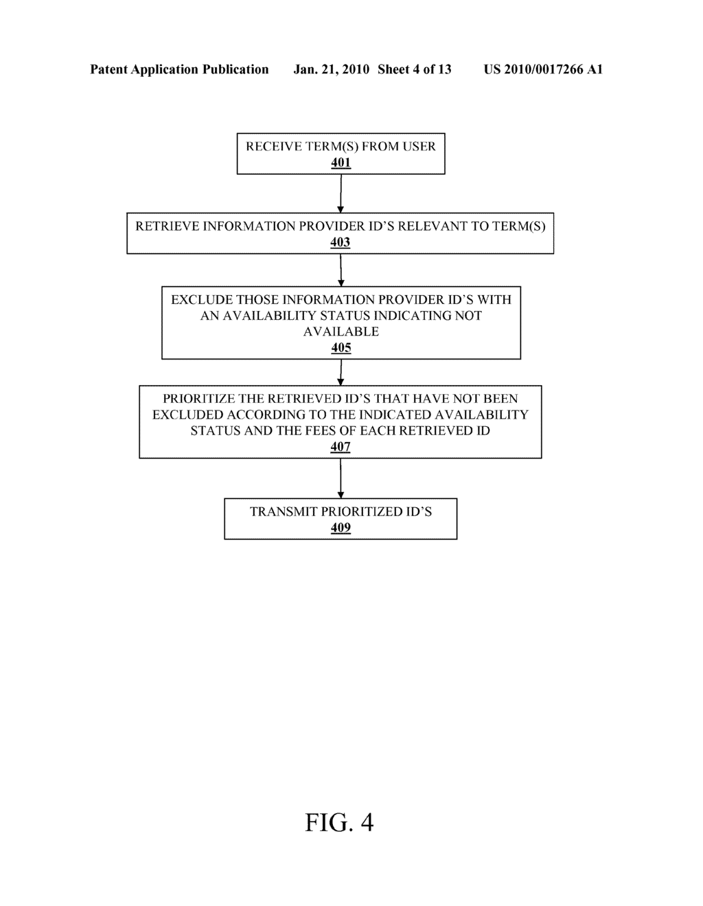 Method and Apparatus for Prioritizing a Listing of Information Providers - diagram, schematic, and image 05