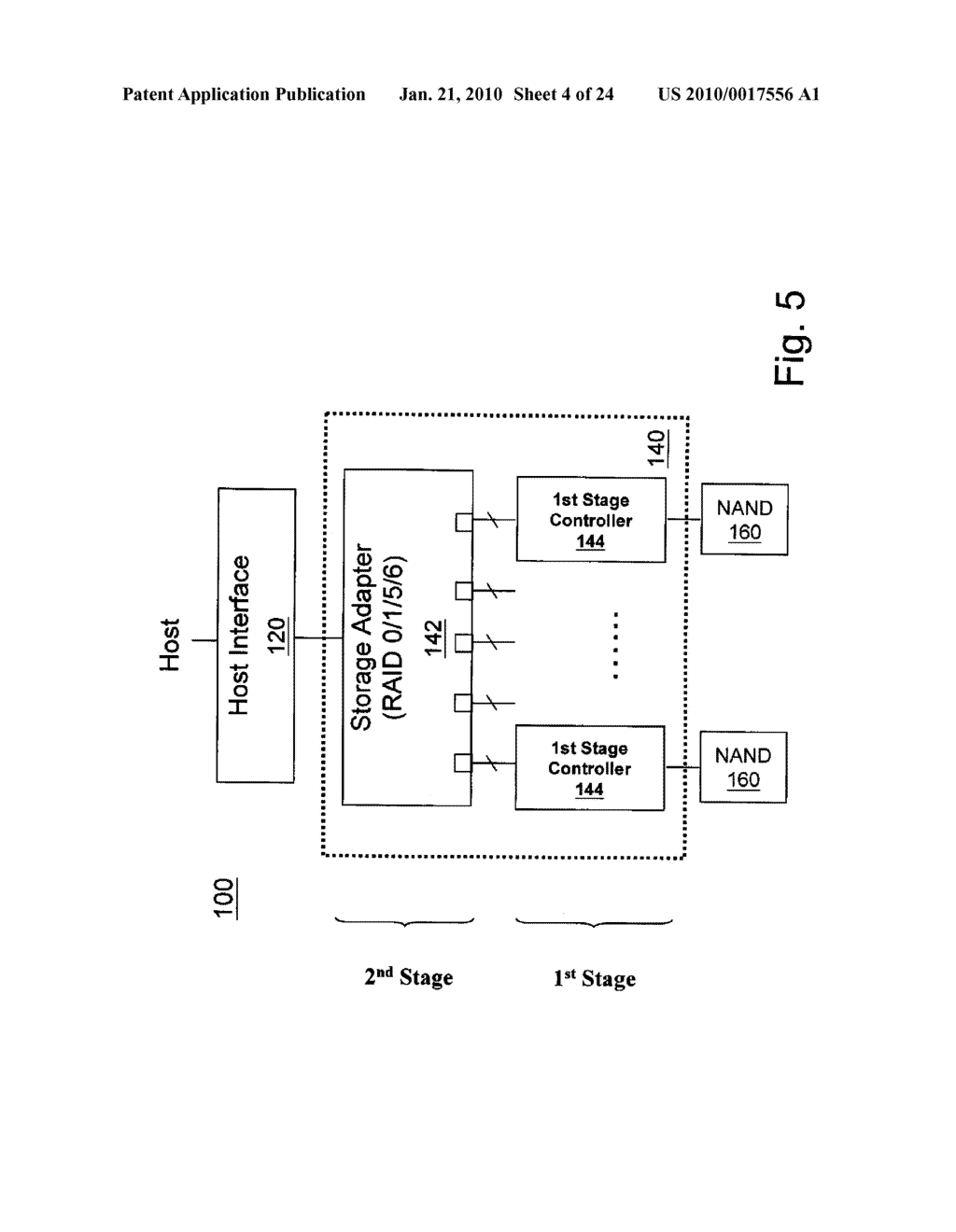 NON-VOLATILE MEMORY STORAGE SYSTEM WITH TWO-STAGE CONTROLLER ARCHITECTURE - diagram, schematic, and image 05