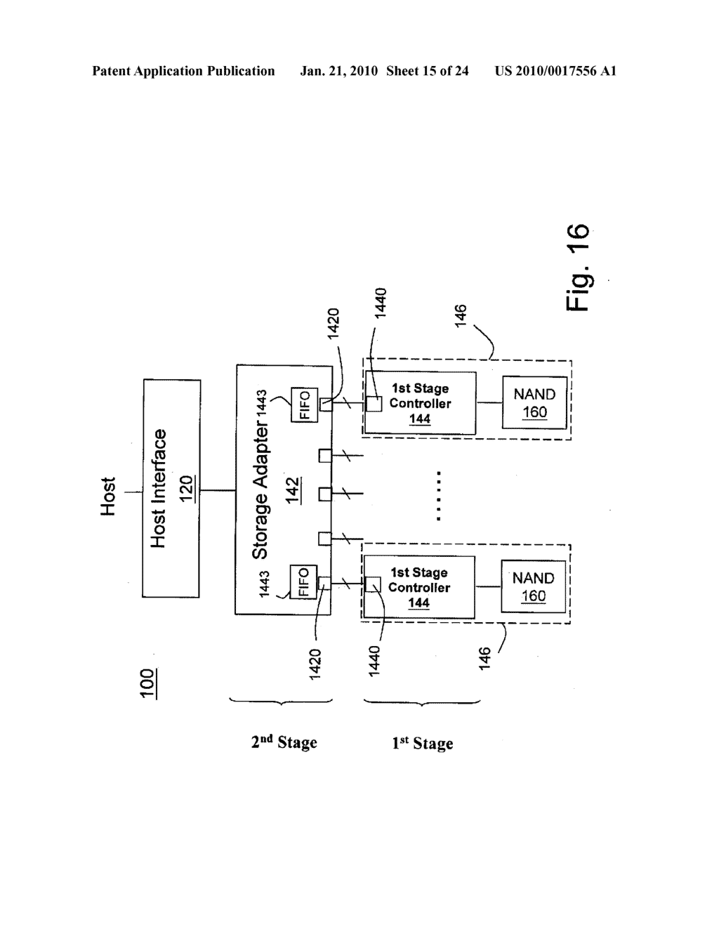 NON-VOLATILE MEMORY STORAGE SYSTEM WITH TWO-STAGE CONTROLLER ARCHITECTURE - diagram, schematic, and image 16