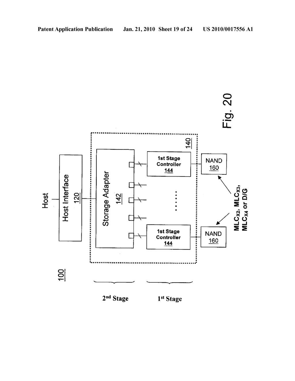 NON-VOLATILE MEMORY STORAGE SYSTEM WITH TWO-STAGE CONTROLLER ARCHITECTURE - diagram, schematic, and image 20