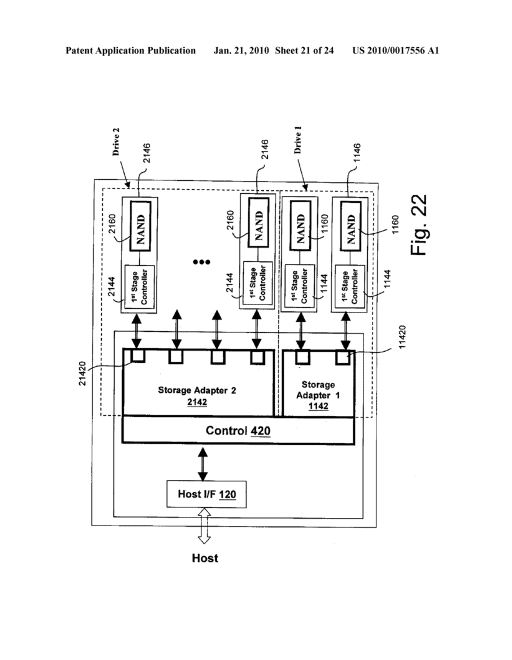 NON-VOLATILE MEMORY STORAGE SYSTEM WITH TWO-STAGE CONTROLLER ARCHITECTURE - diagram, schematic, and image 22