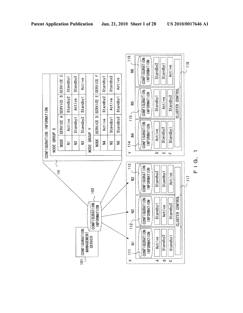 CLUSTER SYSTEM AND NODE SWITCHING METHOD - diagram, schematic, and image 02