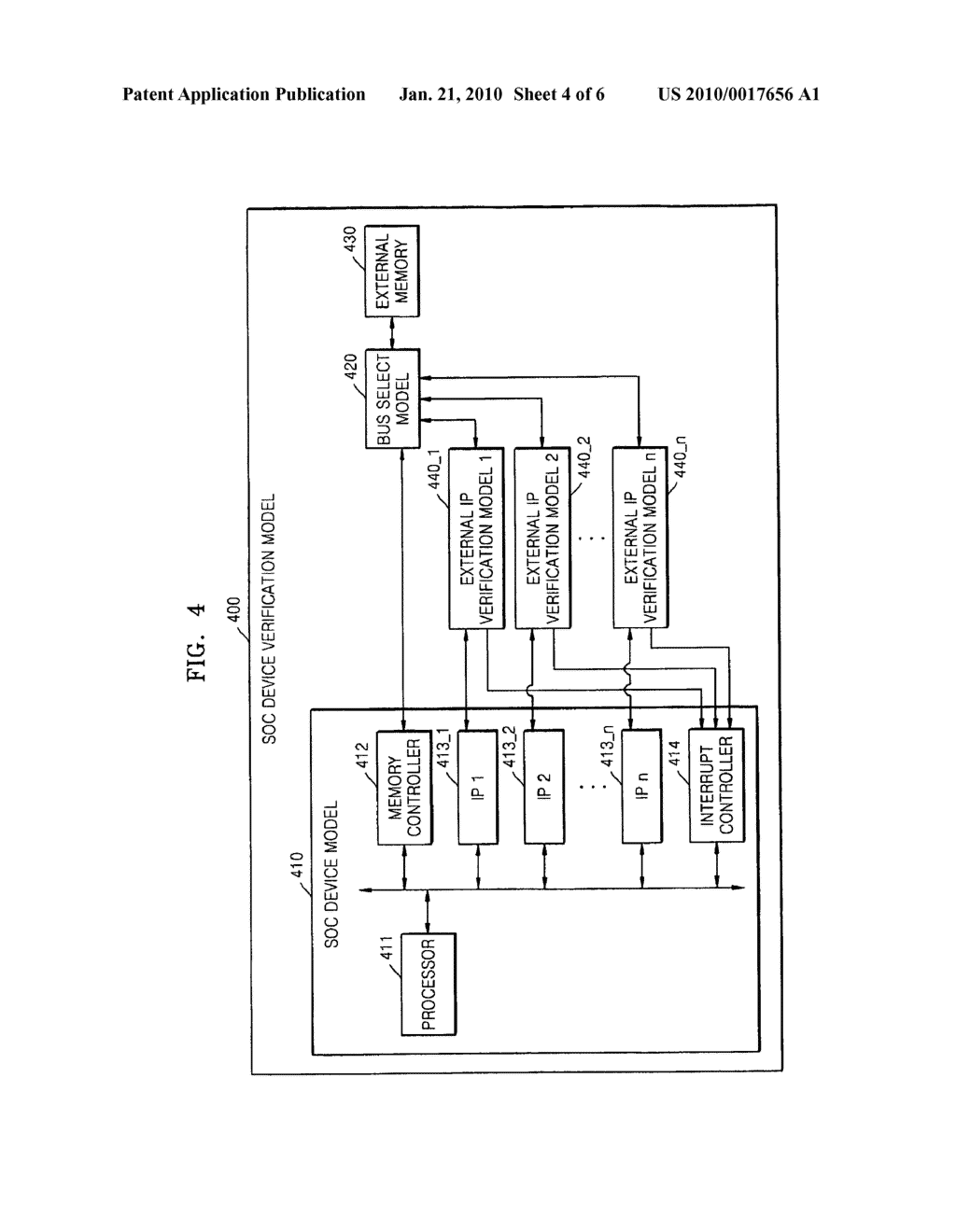 System on chip (SOC) device verification system using memory interface - diagram, schematic, and image 05